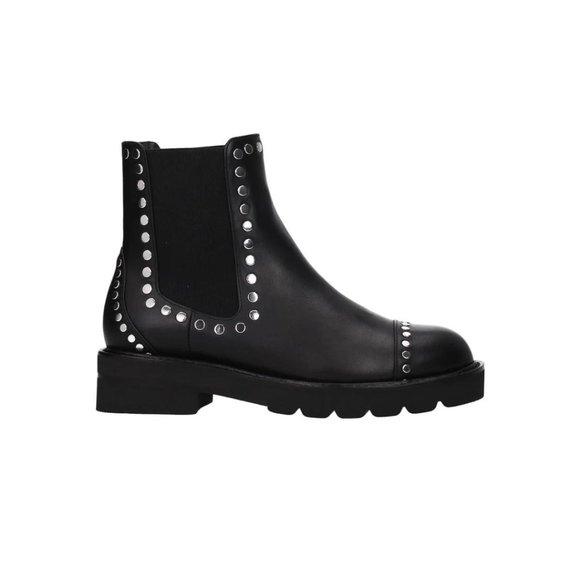 Stuart Weitzman Shoes - NWT Stuart Weitzman Frankie Lift Stud Black Chelsea Ankle Boots - Size 38.5 / 8B